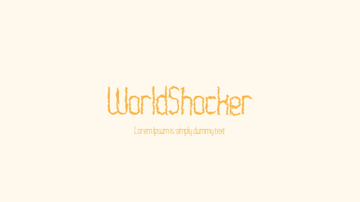 WorldShocker Font