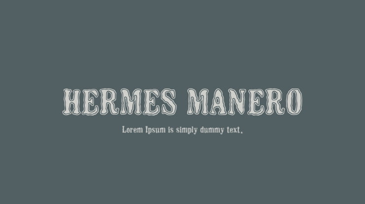 HERMES MANERO Font