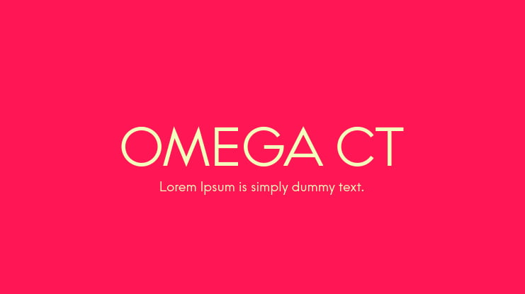 Omega Sans Free Font - Download Free Font