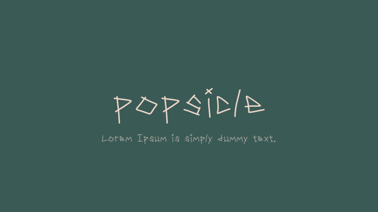 popsicle Font