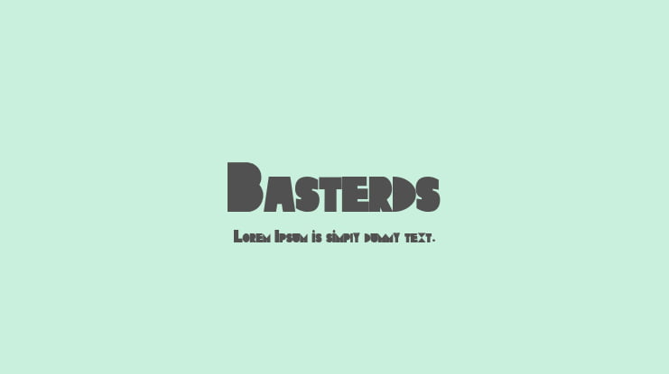 Basterds Font