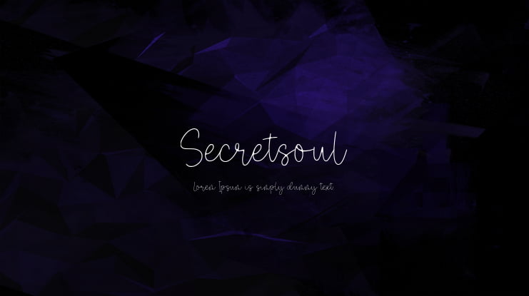 Secretsoul Font