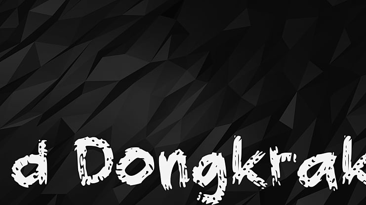 d Dongkrak Font