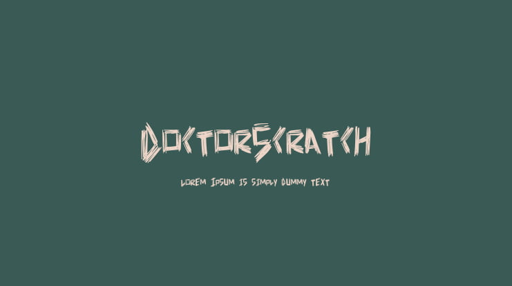 DoctorScratch Font