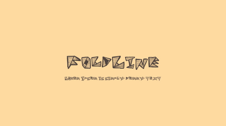 FoldLine Font