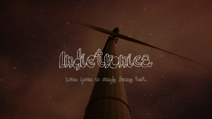 Indietronica Font Family