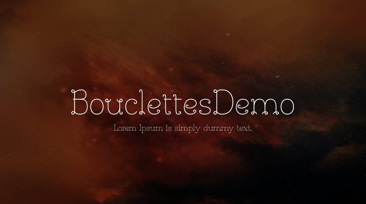 BouclettesDemo Font