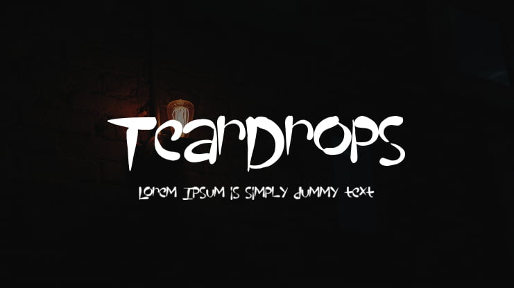 TearDrops Font