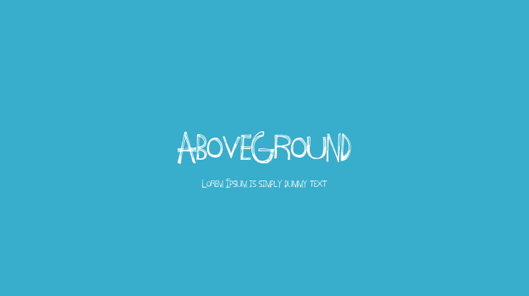 AboveGround Font