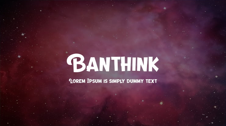 Banthink Font