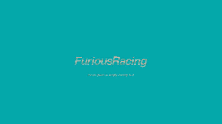 FuriousRacing Font