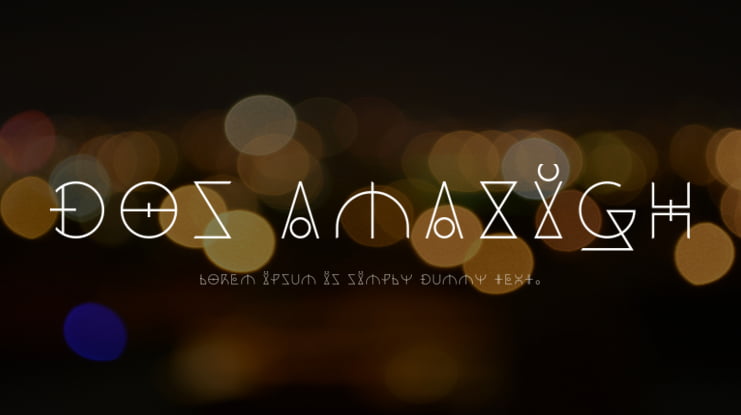 Dos Amazigh Font