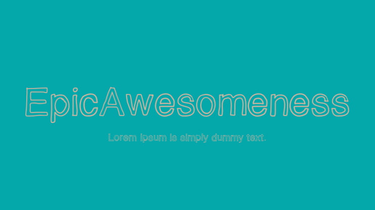 EpicAwesomeness Font Family