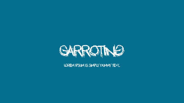 Garroting Font Family