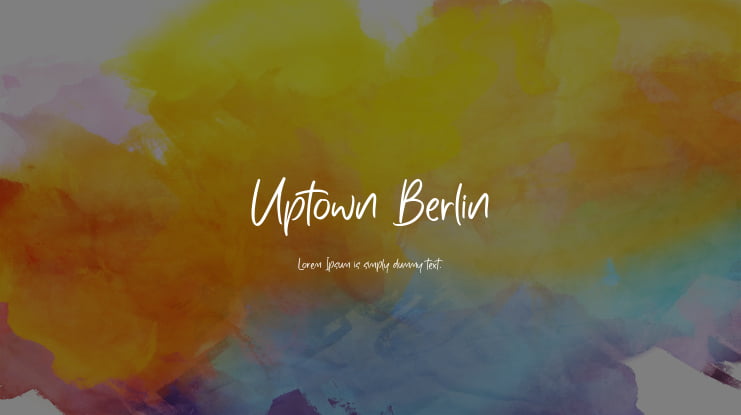 Uptown Berlin Font