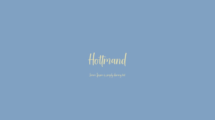 Hottmand Font