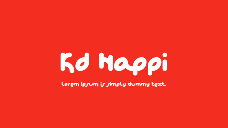 KD Happi Font