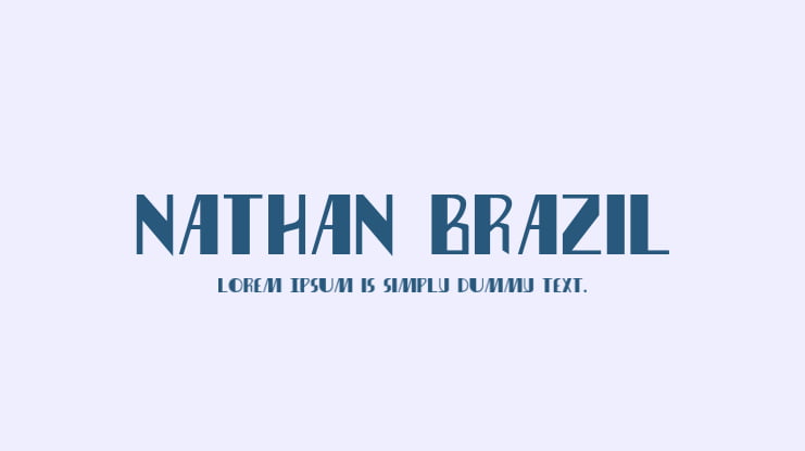 Nathan Brazil Font Family