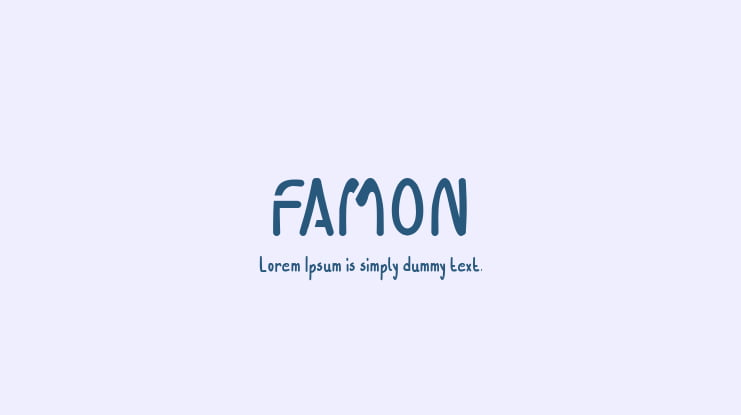 FAMON Font