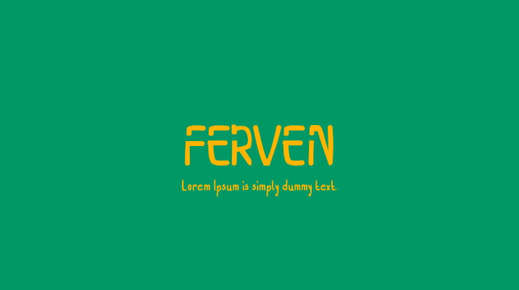 FERVEN Font