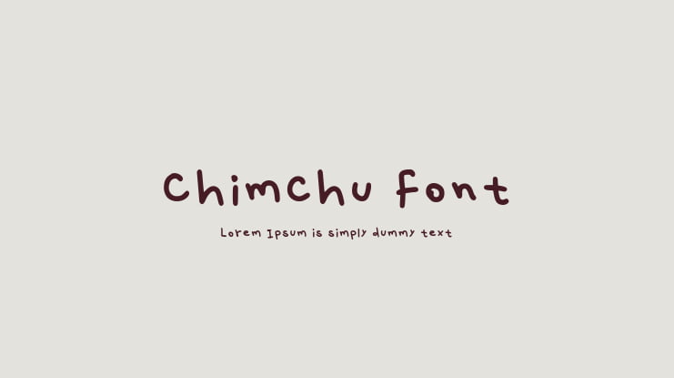 Chimchu Font