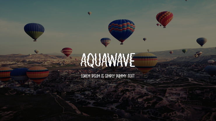 Aquawave Font