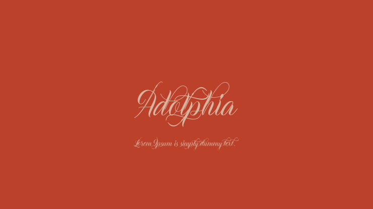 Adolphia Font