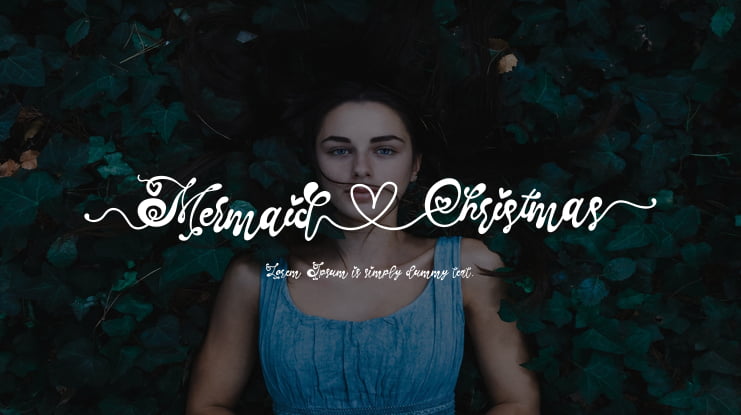 Mermaid Christmas Font