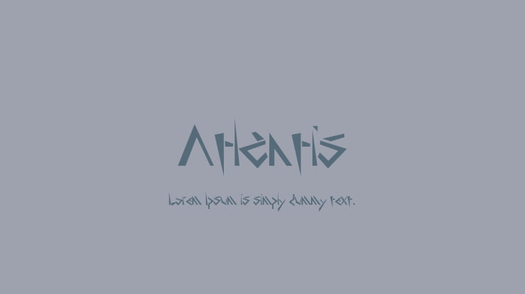 Atlantis Font