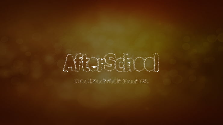 AfterSchool Font