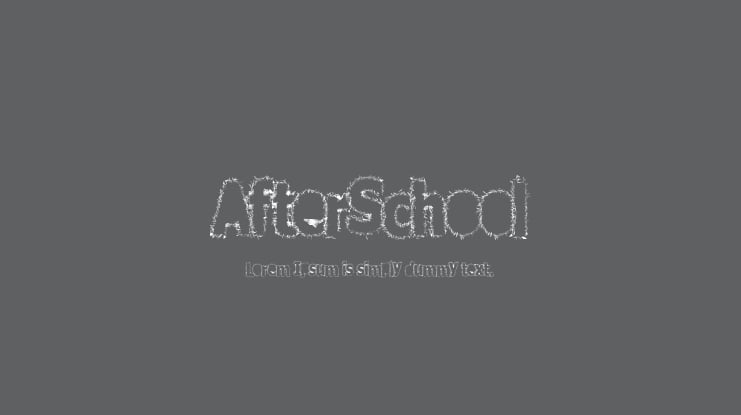 AfterSchool Font