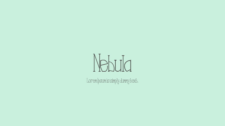 Nebula Font