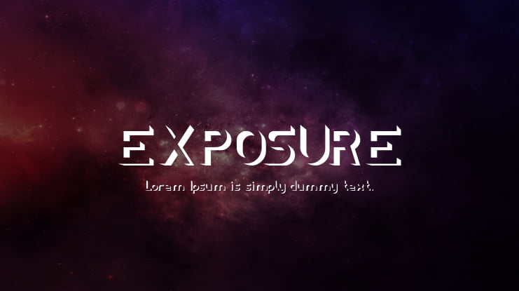 EXPOSURE Font