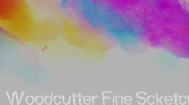 Woodcutter Fine Scketch Font