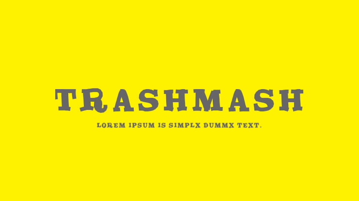 TrashMash Font