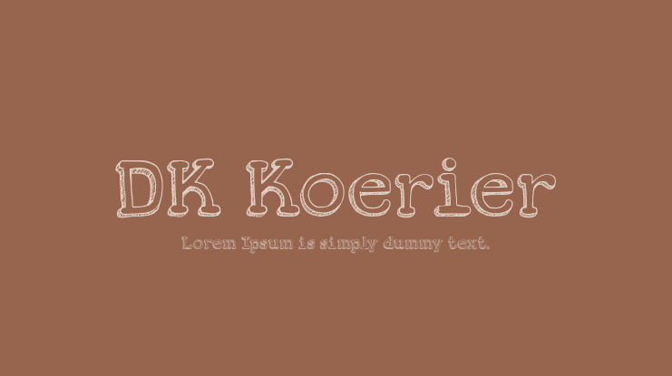 DK Koerier Font