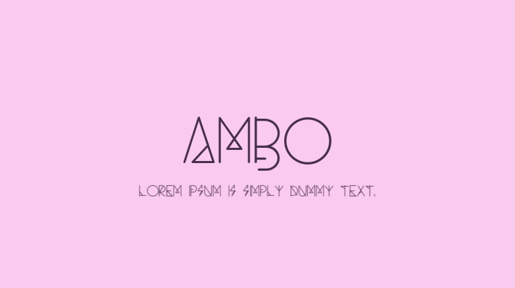 Ambo Font