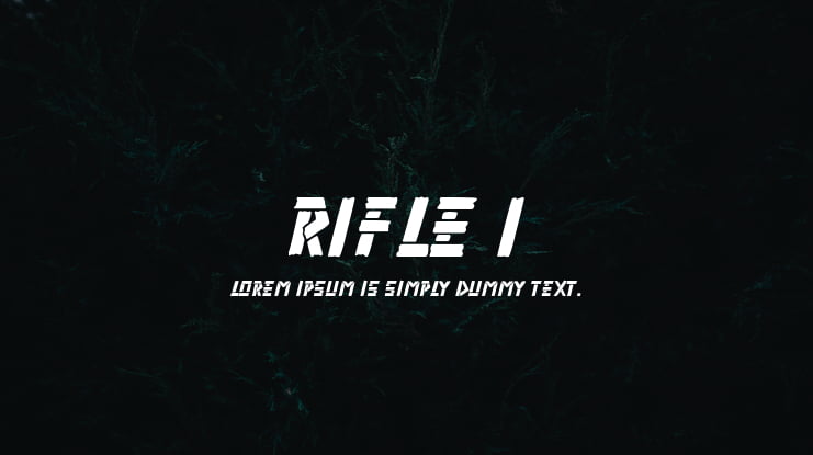 Rifle 1 Font