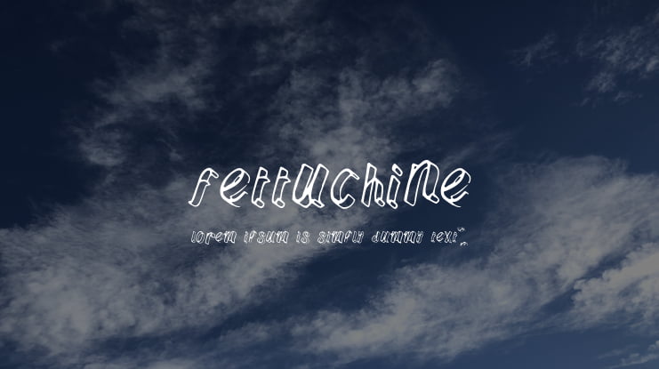 Fettuchine Font