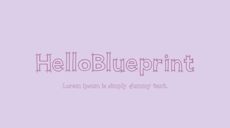 HelloBlueprint Font