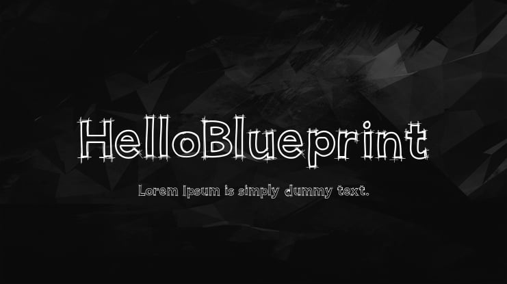 HelloBlueprint Font