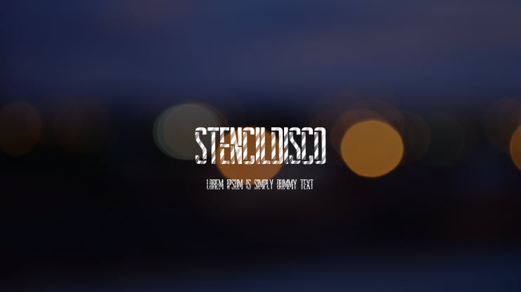 StencilDisco Font : Download Free for Desktop & Webfont
