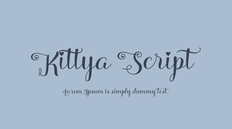 Kittya Script Font