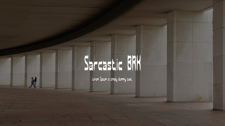 Sarcastic BRK Font