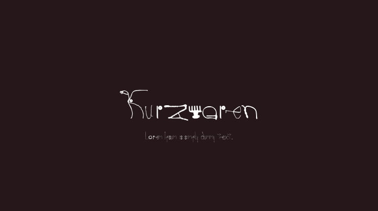 Kurzwaren Font