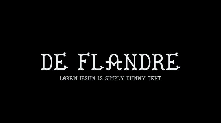 De Flandre Font