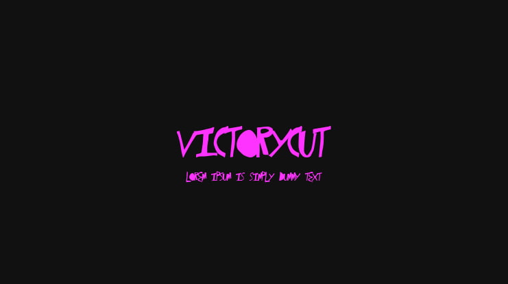 VictoryCut Font