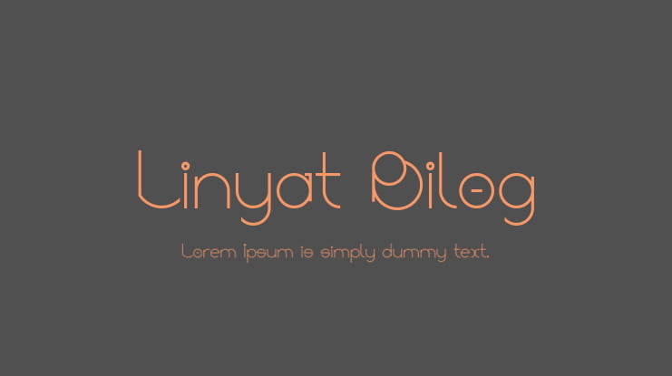 Linyat Bilog Font Family