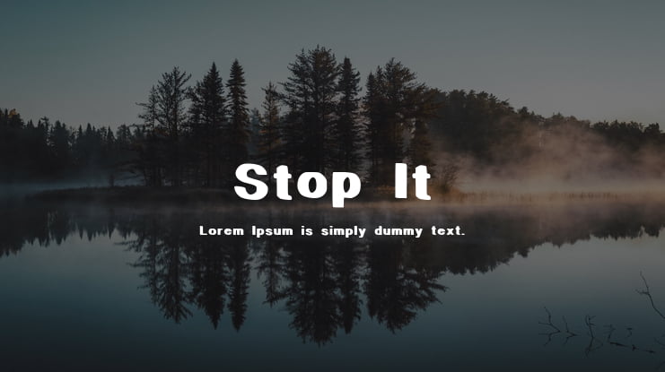 Stop It Font : Download Free for Desktop & Webfont