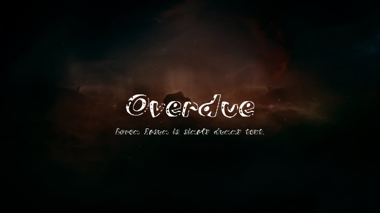 Overdue Font